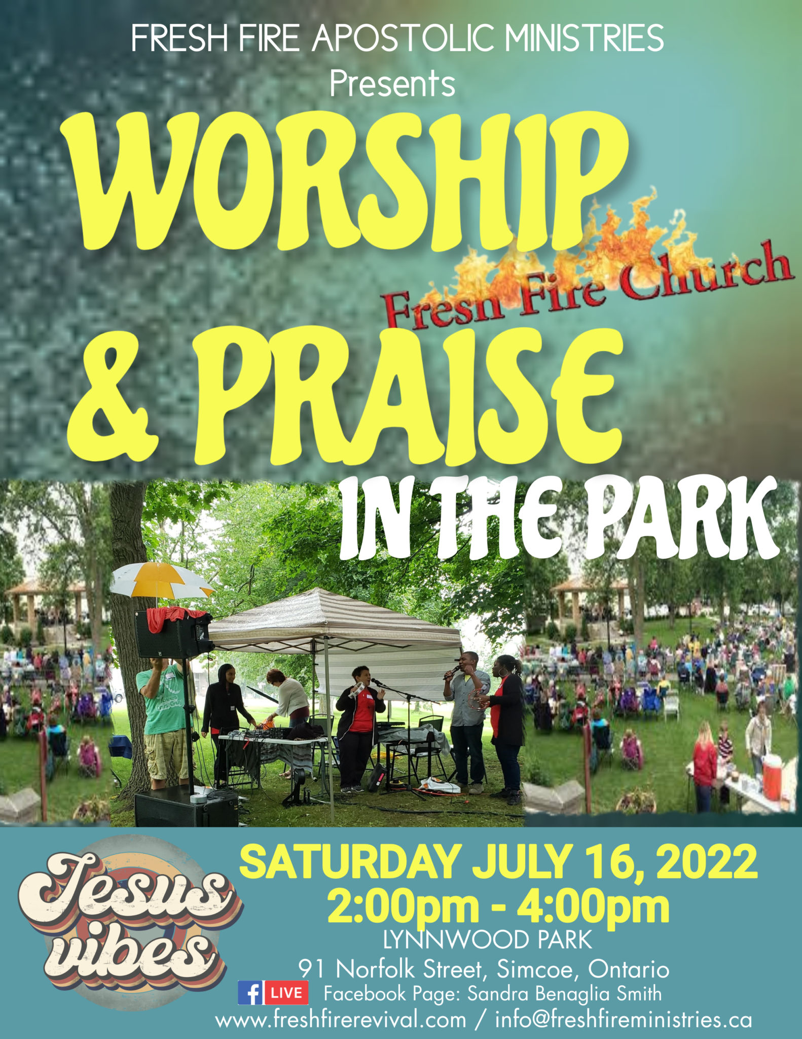 Fresh Fire Worship Presents "Worship and Praise in the Park 2022