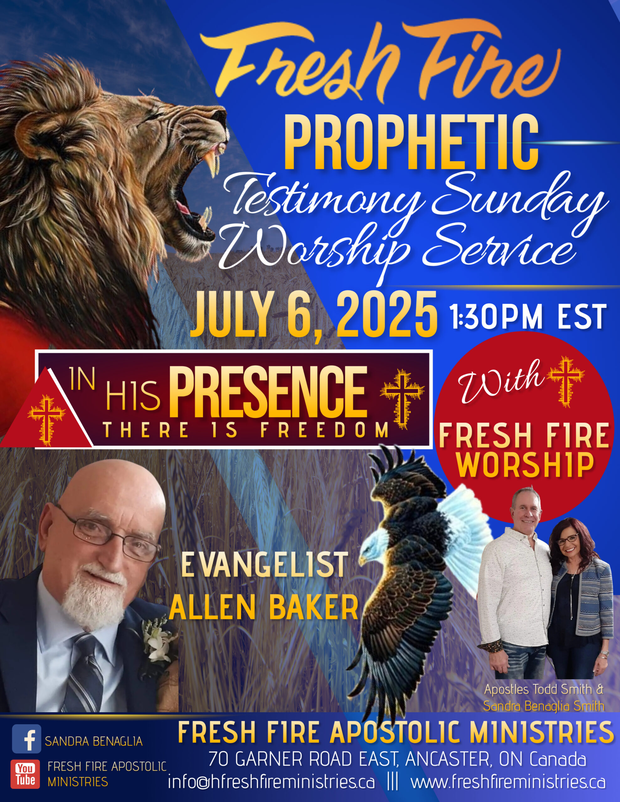 Fresh Fire's Prophetic Testimony Sunday Worship Service with Evangelist ...